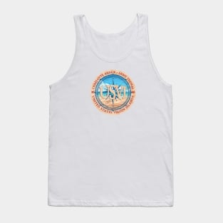 Charlotte Amalie, Saint Thomas, US Virgin Islands, Beach and Wind Rose Tank Top